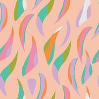 Abstract hand drawn seamless pattern with vibrant colors vector