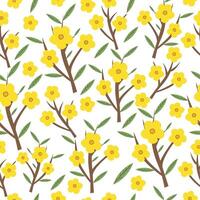 cute Floral seamless pattern with flowers in scandlnavlan style. Great for fabric, textile. background vector