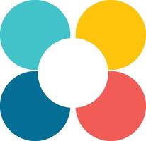 Circle chart infographic templates for presentations, advertising, layouts, annual reports. 5 options, steps, parts. vector