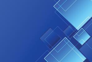 Abstract blue background with square shapes. Modern geometric blue background vector