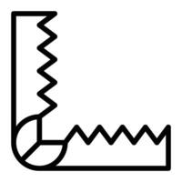 Bear Trap Line Icon Design vector
