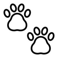 Pawprint Line Icon Design vector