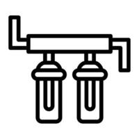 Water Filter Line Icon Design vector