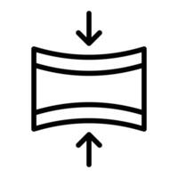 Elasticity Line Icons Design vector