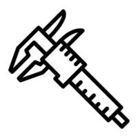 Caliper Line Icons Design vector