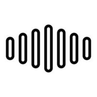 Audio Wave Line Icons Design vector