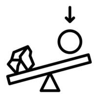 Leverage Line Icons Design vector