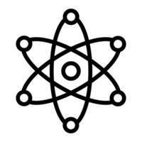 Atom Line Icons Design vector