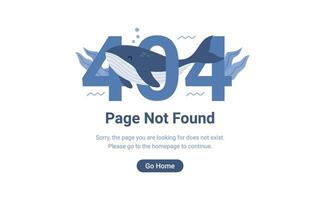 Flat 404 page not found illustration vector