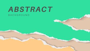 Minimal Colorful Paper Ripped Frame Design Template vector