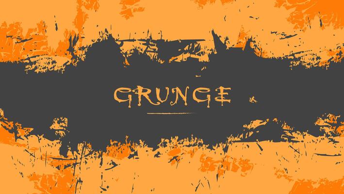 Abstract Black Orange Grunge Texture Design Background