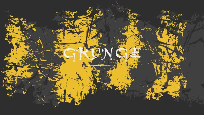 Abstract Grunge Black Yellow Paint Texture Background