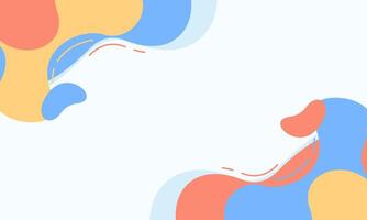 Colorful template banner with gradient color vector
