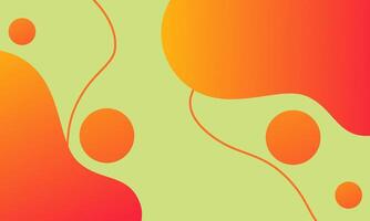 Colorful template banner with gradient color vector
