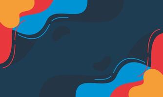 Colorful template banner with gradient color vector