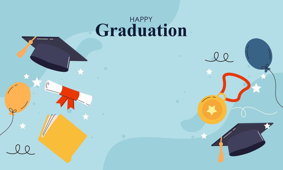 Graduation Banner Template Vector Art Icons and Graphics for Free