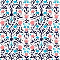 Elegant decorative floral pattern design. Colorful floral pattern suitable for background, texture, fabric, wrapping, textile, clothing, print or others. vector