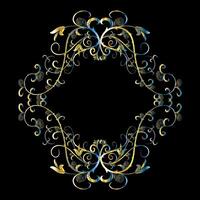 Decorative frames, Retro ornamental frame, Vintage rectangle ornaments and ornate border vector
