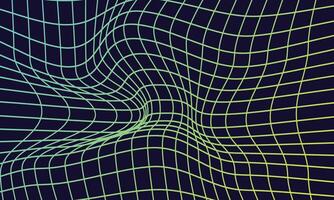 Abstract digital wave and line. vector