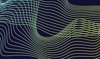 Dark abstract background with glowing wave. Shiny moving lines design element. Modern purple blue gradient flowing wave lines. Futuristic technology concept. illustration vector