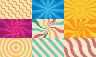 Blank colorful comic abstract background template vector