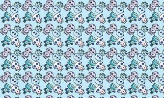 cute robot pattern illustration. Abstract robot pattern background kids illustration. Good for wallpaper, textile fabric, print, etc. vector