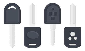 Black Key Elements Collection. Black Key icon. Simple Key Design. vector