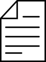Document file icon Outline flat sign Sketch paper clipart vector