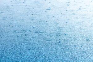 water surface in the pool with raindrops 1 photo