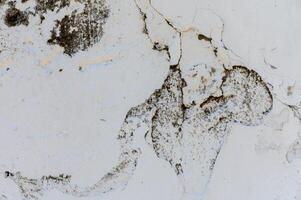 plaster wall with cracks as background photo