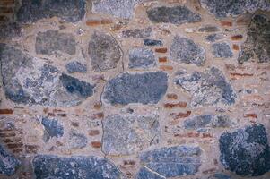 decorative fence real stone wall surface photo