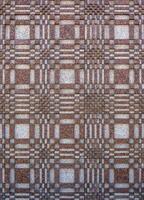 Gold yellow square mosaic tiles for texture background photo