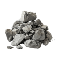 Raw Mountain Rocks Stack on Transparent Background png