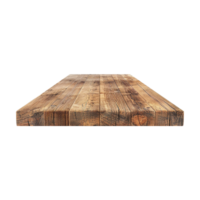 Blank Wooden Table on Transparent Background png
