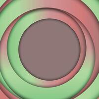 Gradient circle with overlapping layer background. Abstract background. vector