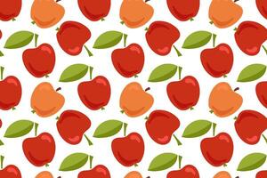 Red And Orange Apple Pattern vector