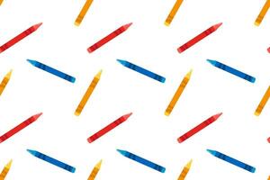 Pen icon seamless pattern background. Highlighter illustration. Pen symbol pattern. vector