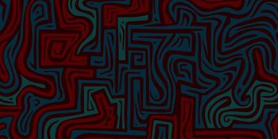 Labyrinth abstract seamless grunge pattern in dark colors vector