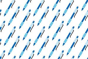 Pen icon seamless pattern background. Highlighter illustration. Pen symbol pattern. vector