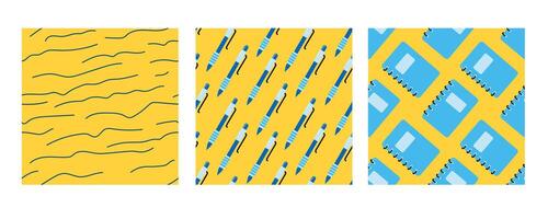 Seamless pattern of pencils background. vector