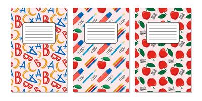 Cute scrapbook templates for planner, notepad, online diary notes, to do, to buy and other vector