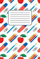 Cute scrapbook templates for planner, notepad, online diary notes, to do, to buy and other vector