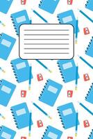 Cute scrapbook templates for planner, notepad, online diary notes, to do, to buy and other vector