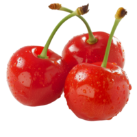 Cherry, fruit realistic Illustration. Realistic Transparent file. Mockup template for artwork graphic design png