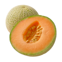 Cantaloupe, fruit realistic Illustration. Realistic Transparent file. Mockup template for artwork graphic design png