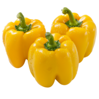 Yellow Bell Pepper, fruit realistic Illustration. Realistic Transparent file. Mockup template for artwork graphic design png