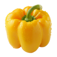 Yellow Bell Pepper, fruit realistic Illustration. Realistic Transparent file. Mockup template for artwork graphic design png