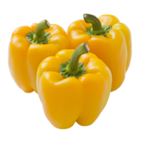 Yellow Bell Pepper, fruit realistic Illustration. Realistic Transparent file. Mockup template for artwork graphic design png