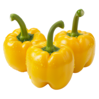 Yellow Bell Pepper, fruit realistic Illustration. Realistic Transparent file. Mockup template for artwork graphic design png
