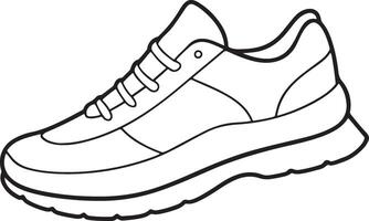 Running Shoe graphics silhouette illustration design vector